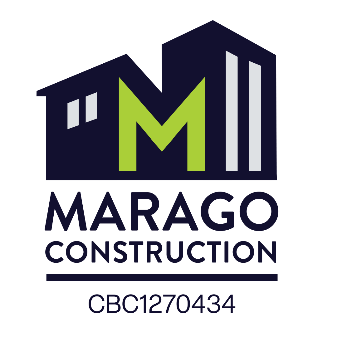 Marago Construction logo with Florida Building Contractor license number