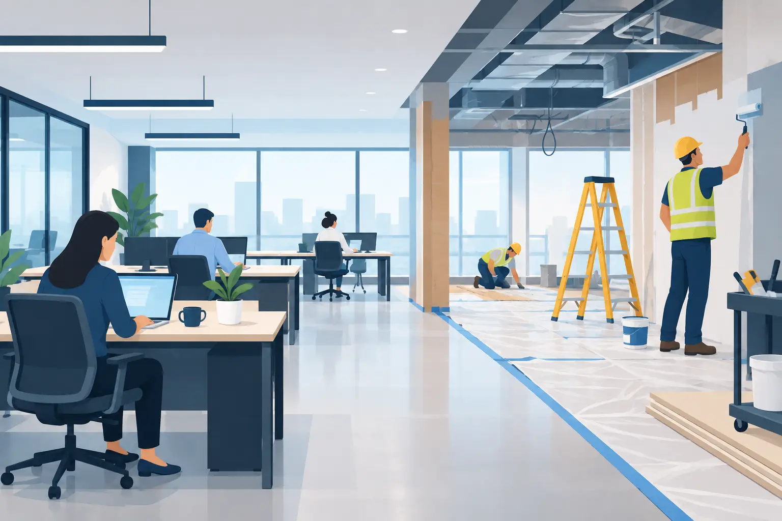Commercial Renovation During Business Operations